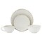 Homeroots Ivory Sixteen Piece Round Ceramic Service For Four Dinnerware Set 534546 - alternate 4