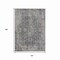 Homeroots 10' X 14' Charcoal And Silver Abstract Washable Indoor Outdoor Area Rug 616609 - alternate 3
