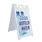 Signmission Ice Cold Bottled Water, A-Frame & 2 Decals Installed, Heavy-Duty Plastic Frame SBHD-D-2436-Ice Cold Bottled Water - alternate 1