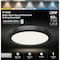Feit Electric Edge-Lit 11'' Matte Black Round 6-Way LED Flush Mount Light 74210/6WY/BK - alternate 2