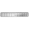 Ilc KENWORTH W900L YEAR 200 CHROME PLASTIC WINDSHIELD DEFROSTER VENT LOUVERED W900L YR200 CHRM WSHLD DEFR VENT LVRD - alternate 2