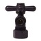 Westbrass Angle Stop, 5/8" OD x 3/8" OD, 1/4-Turn Cross Handle in Oil Rubbed Bronze D105BX-12 - alternate 5