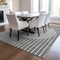 Homeroots 3' X 5' Gray And Ivory Striped Washable Indoor Outdoor Area Rug 597163 - alternate 3