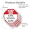 Signmission Keep Out Safe School Zone, 4 inch X 4 inch, Vinyl Decal, 5PK OC-D-5PACK-4-77 - alternate 4