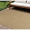 Homeroots 9' X 12' Tan Geometric Indoor Outdoor Area Rug 573221 - alternate 1