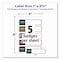 Avery Flexible Self-Adhesive Mini Name Badge Labels, 1 x 3.75, Hello, Assorted, 100PK 5154 - alternate 6