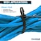 Kable Kontrol Arrowhead Push Mount Cable Zip Ties, 6 in L, 1.49 in Max Bundle Dia., Black, Nylon 6-6, 100 PK pmct-06-40-100-bk - alternate 3