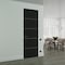 Sartodoors Hidden Door, Planum 0020 Matte Black Concealed Metal Frame 32" x 96" Right-hand Inswing PLANUM0020MF-BLK-32x96-RH-I - alternate 1