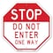 Signmission Stop Do Not Enter One Way, 10 Inch X 10 Inch, Aluminum Metal Signs OC-A-10-277 - alternate 1