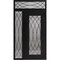 Vdomdoors Aluminum Door Iron 1600 Black Entry Steel Metal Classic Painted 50 x 92 (36+14 x 80+12)-Left Inswin IRON1600EXD-BLK-W36+14xH80+12-LH-I - alternate 2