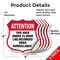 Signmission 24 Hour Surveillance Shield Sign Attenti, 4 inch X 4 inch, Vinyl Decal, 5PK SHI-D-5PACK-4-352 - alternate 4
