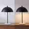 Jonathan Y Ella 20.7" Dome Metal with Marble Base LED Table Lamp, Black/White JYL1071B - alternate 5