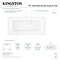 Kingston Brass 67" Acrylic Rectangular Drop-In Tub with Anti-Skid Surface, Glossy White VTPN673219T - alternate 3