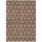 Homeroots 9' X 12' Chocolate And Beige Geometric Washable Indoor Outdoor Area Rug 595725 - alternate 3