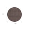 Homeroots 8' Chocolate And Black Round Geometric Washable Indoor Outdoor Area Rug 595543 - alternate 3