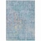 Homeroots 8' X 10' Blue Abstract Washable Indoor Outdoor Area Rug 607863 - alternate 1