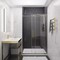 Anzzi Madam Series 48'' by 76'' Frameless Sliding Shower Door in Brushed Gold W/Clear Glass SD-AZ13-01BG - alternate 3