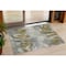 Homeroots 3' X 5' Pewter And Silver Abstract Washable Indoor Outdoor Area Rug 631347 - alternate 1