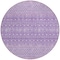 Homeroots 8' Lavender And Purple Round Tribal Washable Indoor Outdoor Area Rug 582628 - alternate 4
