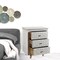 Homeroots 30" White Three Drawer Nightstand 488765 - alternate 4