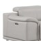 Homeroots Ash Gray Leather Modular L Shaped Seven Piece Corner Sectional With Console 643904 - alternate 2