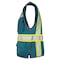 Dome75 Hi-Vis Safety Vest SM/MD Class Non-ANSI/Enhanced Visibility , Zipper 6 Pockets, 2 Mic Tab DV2183 - alternate 4