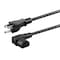 Monoprice Left Angle Power Cord - NEMA 5-15P to Left Angle IEC 60320 C13_ 18AWG_ 27312 - alternate 1