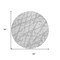 Homeroots 8' Silver And Gray Round Abstract Washable Indoor Outdoor Area Rug 614385 - alternate 3