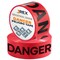 Jrex Safety Danger/Peligro Tape Roll - 1000 Ft x 3 Inch Wide Each - Red, 2PK PDPT-JR-2PK - alternate 1