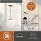 Vaxcel Linden 1L Gold Brass Mid-Century Modern Pendant Light White Globe Glass P0414 - alternate 5