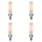 Bulbrite 25W Amber Light T6 Dimmable (E12) Candelabra Screw Base LED Filament Bulb Antigue thread, 2100K, 4PK 861408 - alternate 1