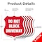Signmission Driveway Shield Sign Do Not Block Drivew, 12 inch X 12 inch, Aluminum Metal Sign, 5PK SHI-A-5Pack-12-378 - alternate 4