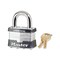 Master Lock No. 5 Laminated Steel Padlock, 15/16" W x 1" H, 3/8" Dia Shackle, Silver/Gray, Keyed Alike (A214) 5KA-A214 - alternate 3
