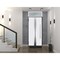 Vdomdoors Steel Door Deux 1744 Natural Oak Transom White Window Stainless Inserts Single Modern Painted-W36xH DEUX1744EXD-OAKW-W36 x H80+16-Right-hand Inswing - alternate 3