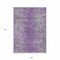 Homeroots 5' X 8' Plum Purple And Silver Oriental Washable Indoor Outdoor Area Rug 588835 - alternate 3