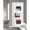 Vdomdoors Solid French Door Sete 6999 White Silk with Mirror Single Regular Panel Frame Handle Bathroom SETE6999ID-WS-18 - alternate 5