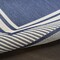 Homeroots 4' X 6' Navy Blue And Ivory Geometric Indoor Outdoor Area Rug 572616 - alternate 4
