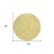Homeroots 8' Yellow Gold And Ivory Round Floral Washable Indoor Outdoor Area Rug 582352 - alternate 3