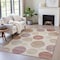 Homeroots 9' X 12' Salmon Ivory And Mauve Geometric Washable Indoor Outdoor Area Rug 630589 - alternate 5
