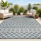 Jonathan Y Zana Modern Geometric Moroccan Reversible Machine-Washable Navy/Cream 5 ft. x 8 ft. Area Rug SVH110A-5 - alternate 1