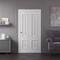 Sartodoors Sliding Closet Bi-fold Doors 84x84 inches White Solid Core Modern Interior ROYAL9822BF-EMAL-8484 - alternate 1