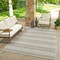 Homeroots 5' X 8' Beige And Gray Striped Distressed Indoor Outdoor Area Rug 559070 - alternate 3
