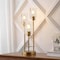 Jonathan Y Axel 20.5" 3-Light Modern Contemporary Metal/Seeded Glass Cluster LED Table Lamp, Gold Painting JYL3084B - alternate 4