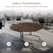 Palmer Hamilton Round Folding Table, 60 in W, 30 in H, Montana Walnut PHLIP20-3060RD-MWTB - alternate 4