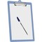Acrimet 3 Pack Clipboard Letter Size Low Profile Clip & Side Rulers, Durable Plastic, Solid Blue, 3PK 134.AO - alternate 3