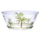 Homeroots 10" Clear and Green Palm Tree Acrylic Round Salad Bowl 520904 - alternate 5
