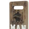 Homeroots 18" Brown Rustic Solid Wood Man Cave Bottle Cap Catcher Wall Decor 636200 - alternate 5