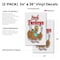 Signmission Fresh Turkeys, Vinyl Decals Only 24 Inch x 36 Inch, Vinyl Decal, 2PK DSB-2436-2PACK-Fresh Turkeys - alternate 2