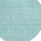 Homeroots 8' Aqua And Ivory Round Floral Washable Indoor Outdoor Area Rug 582322 - alternate 6