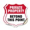 Signmission Private Property Shield Sign Private Pro, 18 inch X 18 inch, Vinyl Decal, 2PK SHI-D-2PACK-18-444 - alternate 1